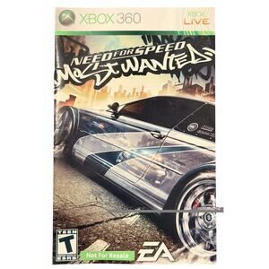 XBOX 360 MANUAL Need For Speed Most Wanted 2005 Manual Only Platinum Hits